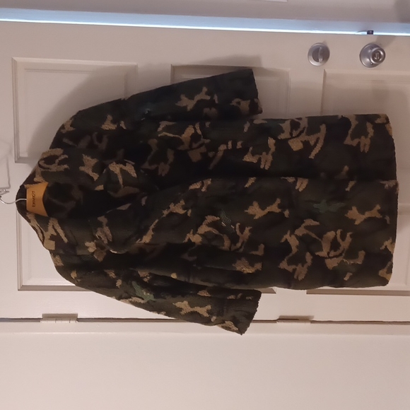Camouflage Wool Coat - Picture 1 of 7